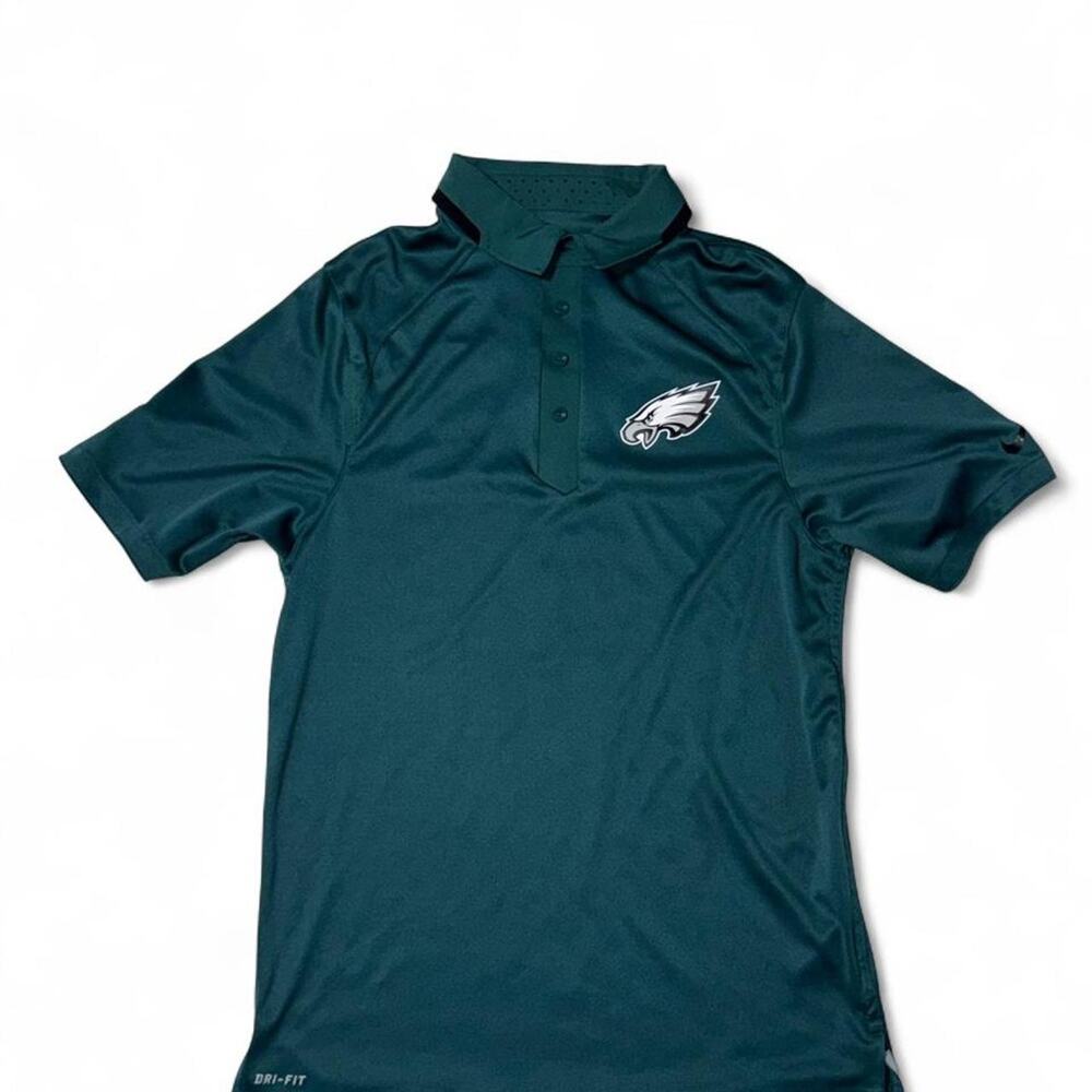 Nike NFL Philadelphia Eagles Dri-FIT Sideline Coaches Polo Shirt Mens Small